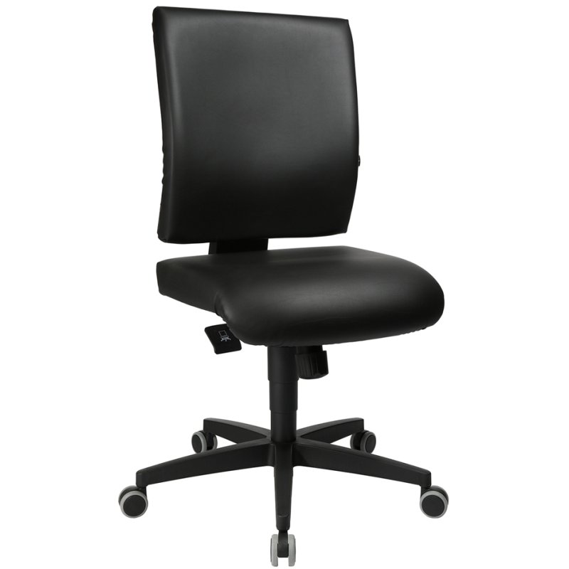 Topstar Lightstar 10 bureaustoel, kunstleder, zwart, 110 kg